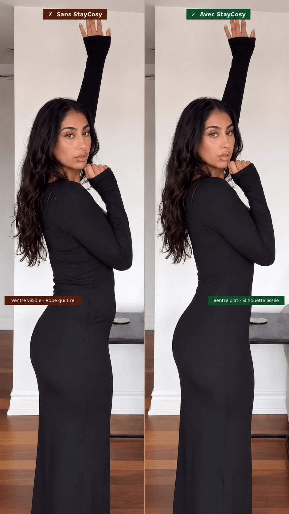 Body Sculpt StayCosy – Combinaison Gainante Seconde Peau avec Push-Up Intégré