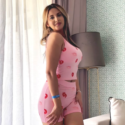 Ensemble Top & Short Bisous – Femme Confortable | StayCosy