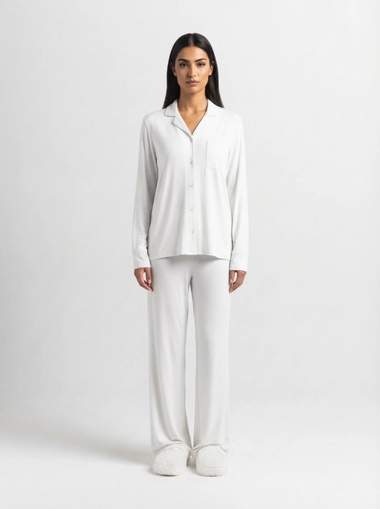 Pyjama femme blanc doux – Confort seconde peau | StayCosy