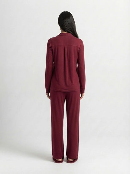 Pyjama femme bordeaux doux – Confort seconde peau | StayCosy