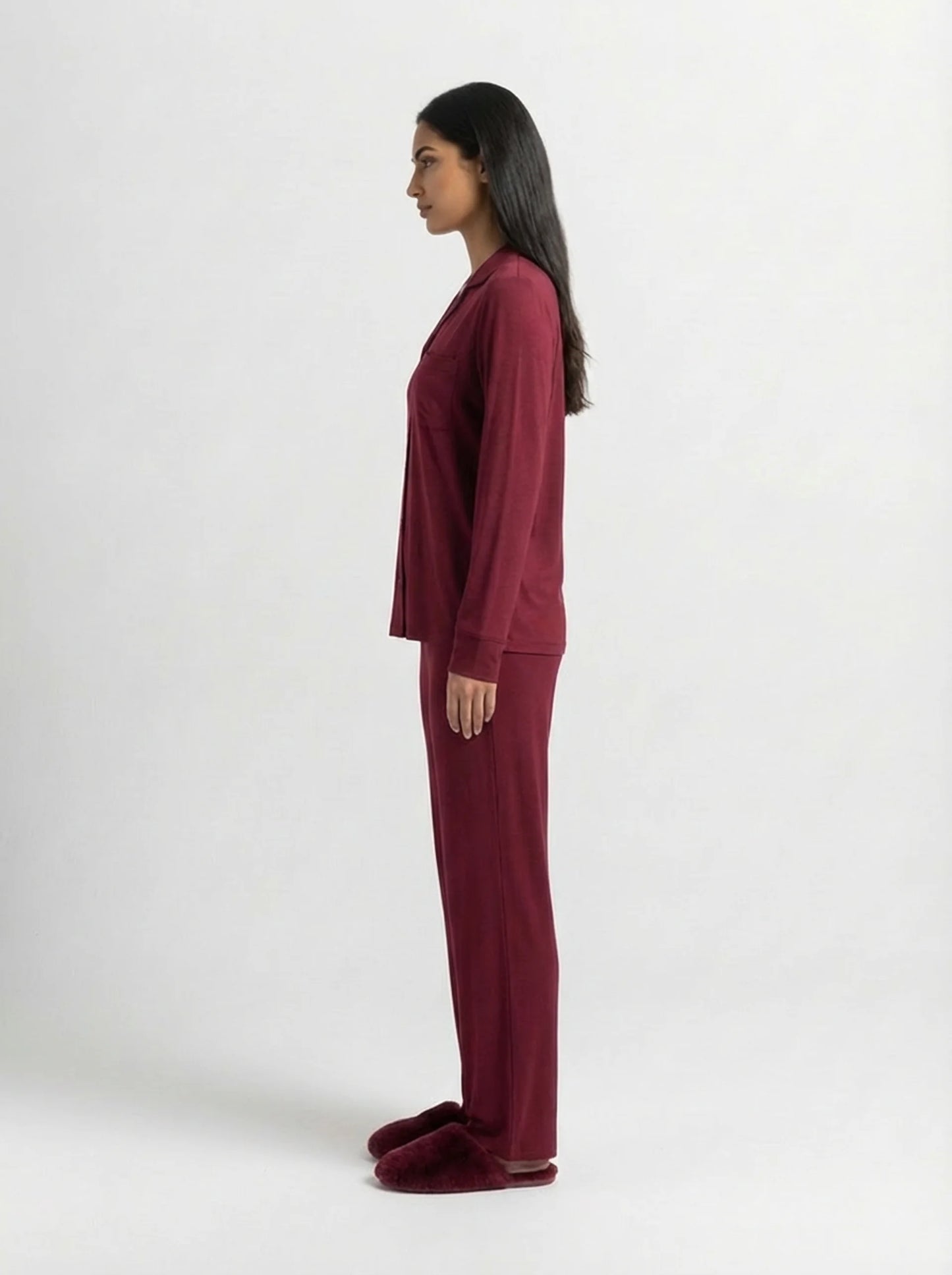 Pyjama femme bordeaux doux – Confort seconde peau | StayCosy