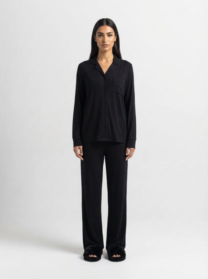 Pyjama femme noir doux – Confort seconde peau | StayCosy