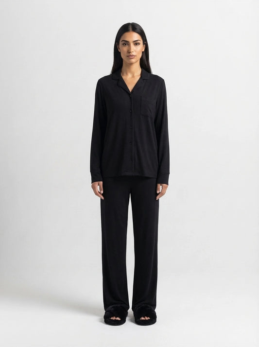 Pyjama femme noir doux – Confort seconde peau | StayCosy