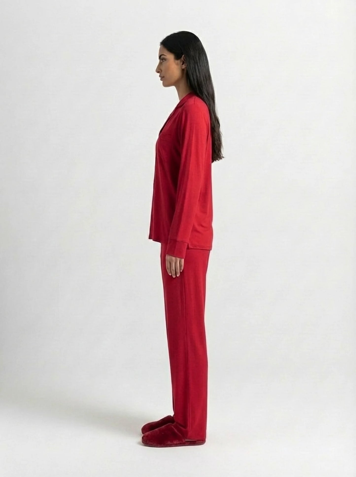 Pyjama femme rouge doux – Confort seconde peau | StayCosy